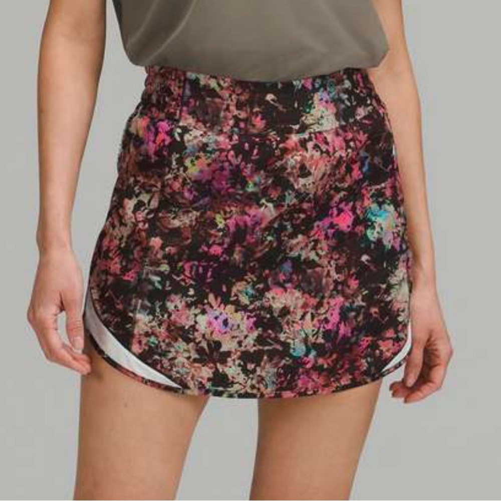 NWT sz 8 Lululemon Hotty Tot high-rise skirt w/ mesh shorts STE2/SHRB $78!